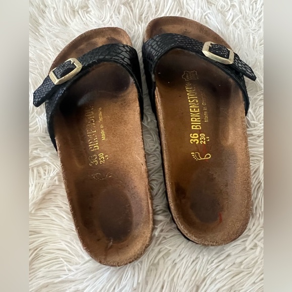 Birkenstock Shiny Snake Madrid Sandals - Women’s Size 5 - Picture 3 of 9